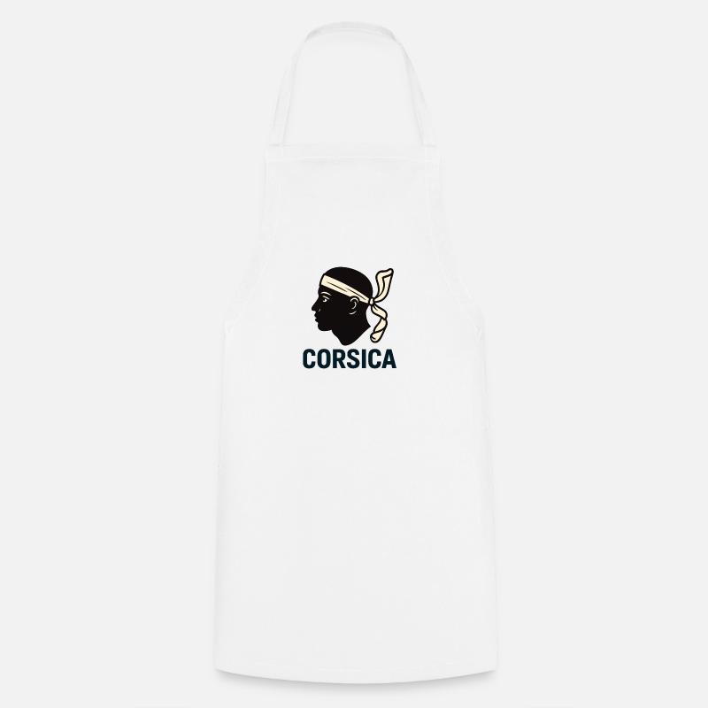 Modern Corsica - Cooking Apron - white