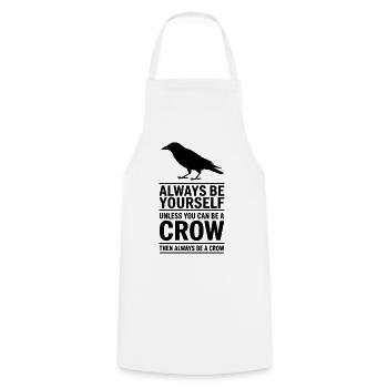 Crows Sayings Crow Funny Crow Gift - Cooking Apron - white - Front - AI Model Male 185 dark (185cm)
