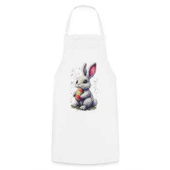Papa Hase Ostern Osterhase Partnerlook Oster - Kochschürze - Weiß - Vorne - AI Model Male 185 dark (185cm)
