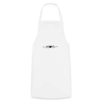 Mom Heart Minimalist Cute Mama Love Shirt - Kochschürze - Weiß - Vorne - AI Model Male 185 dark (185cm)