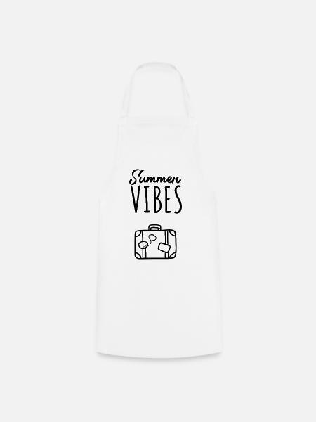 Summer Vibes Reisekoffer - Kochschürze - Weiß