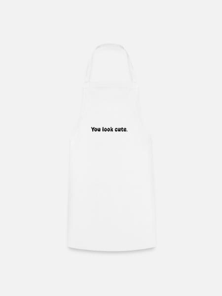 Tu es mignonne - Tablier de cuisine - blanc