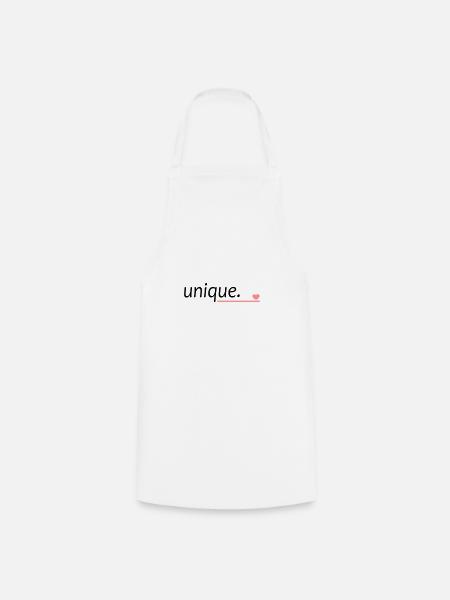 dicton unique unique - Tablier de cuisine - blanc