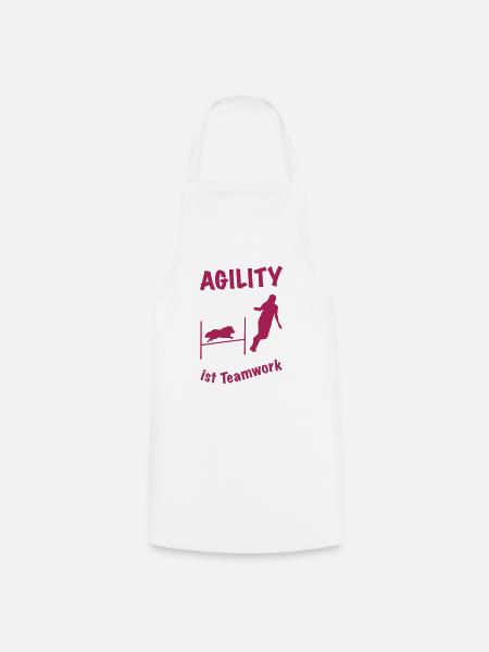 Agility Hürde Sheltie - Kochschürze - Weiß