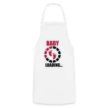 Baby loading - Tablier de cuisine - blanc - Devant - AI Model Male 185 dark (185cm)