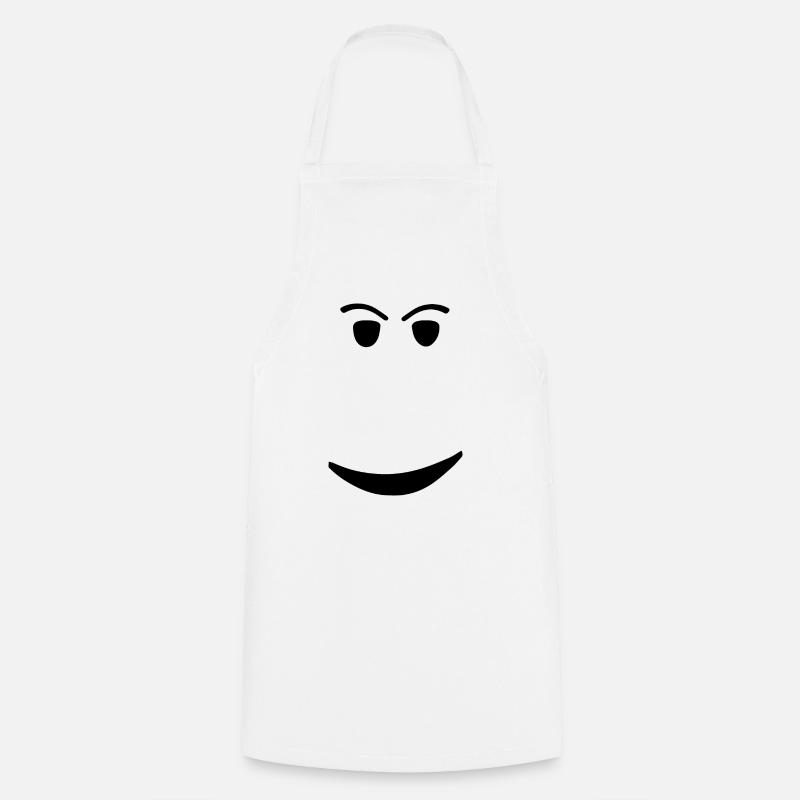 ROBLOX CHILL FACE - Cooking Apron - white