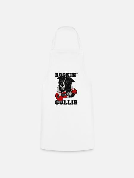 Rockin' Collie - Kochschürze - Weiß