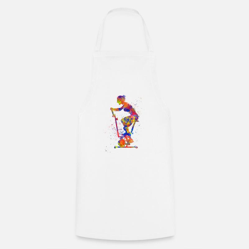 Static bike - Cooking Apron - white