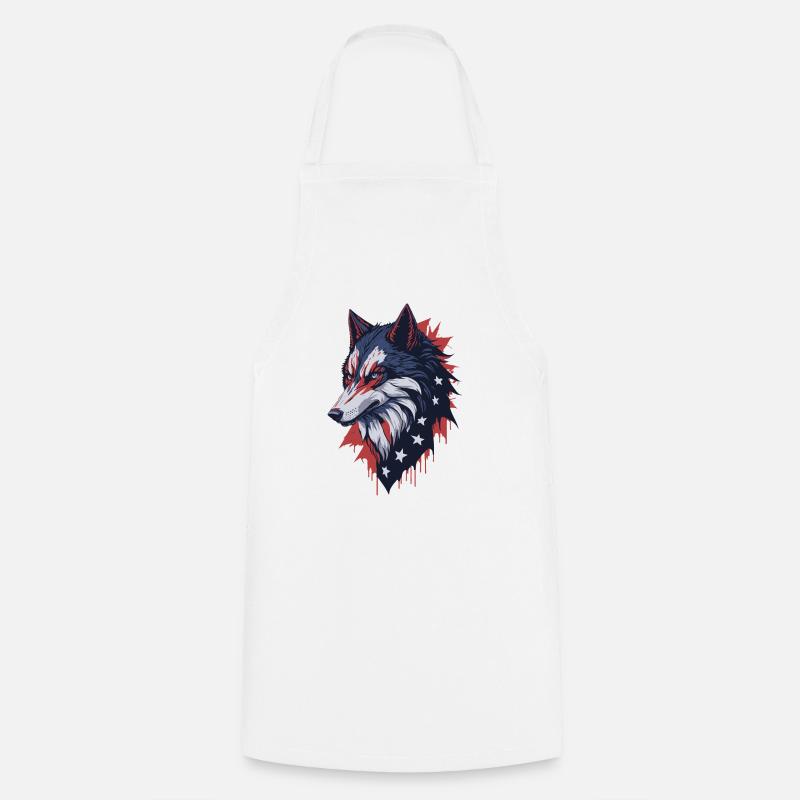 Wolf - Cooking Apron - white