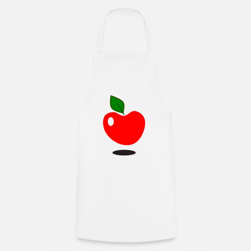 hanging apple - Cooking Apron - white