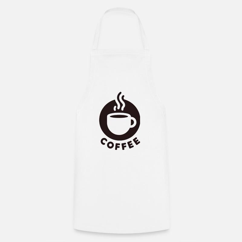 Tasse à café - Tablier de cuisine - blanc