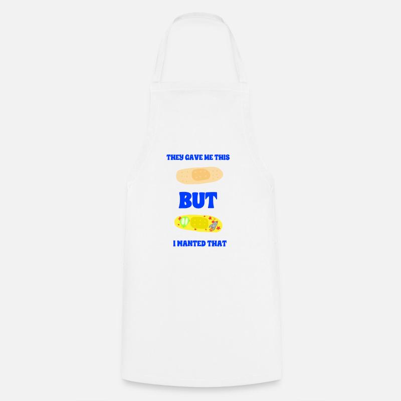 Pansement classique ou pansement espace - Tablier de cuisine - blanc