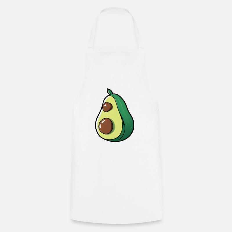 avocado - Kochschürze - Weiß