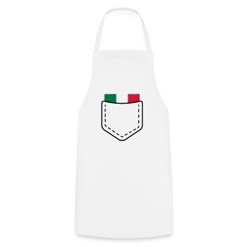 Italia Italy Italy country flag gift idea - Cooking Apron - white - Front - AI Model Male 185 dark (185cm)