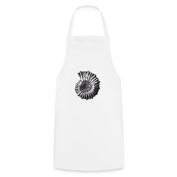 Stone snail retro - Cooking Apron - white - Front - AI Model Male 185 dark (185cm)