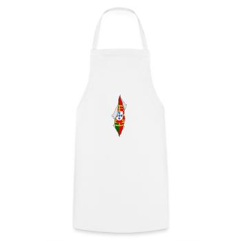 drapeau portugais fier patriotique Portugal - Tablier de cuisine - blanc - Devant - AI Model Male 185 dark (185cm)