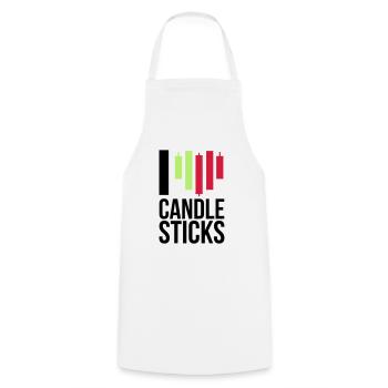 trading - Cooking Apron - white - Front - AI Model Male 185 dark (185cm)