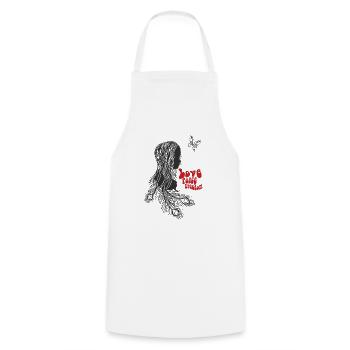 Amour - Tablier de cuisine - blanc - Devant - AI Model Male 185 dark (185cm)