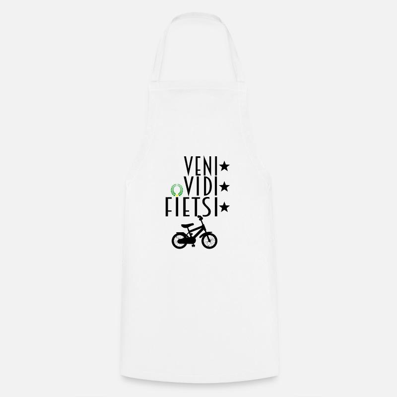 VENI VIDI ( FIETSI ) VICI - Kochschürze - Weiß