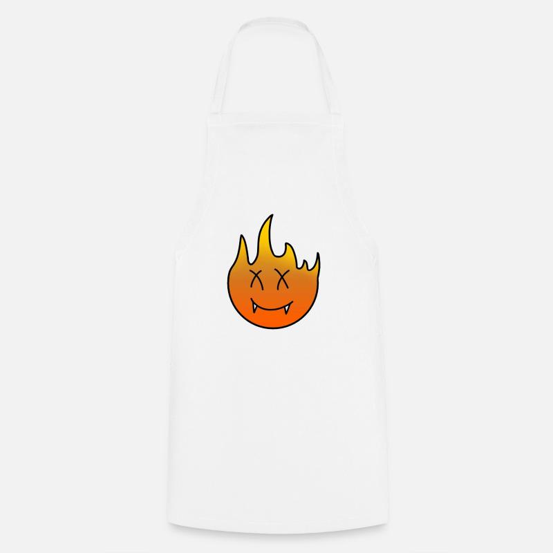 flame - Cooking Apron - white