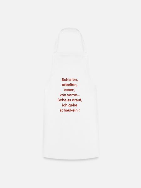 Schaukeln - Kochschürze - Weiß