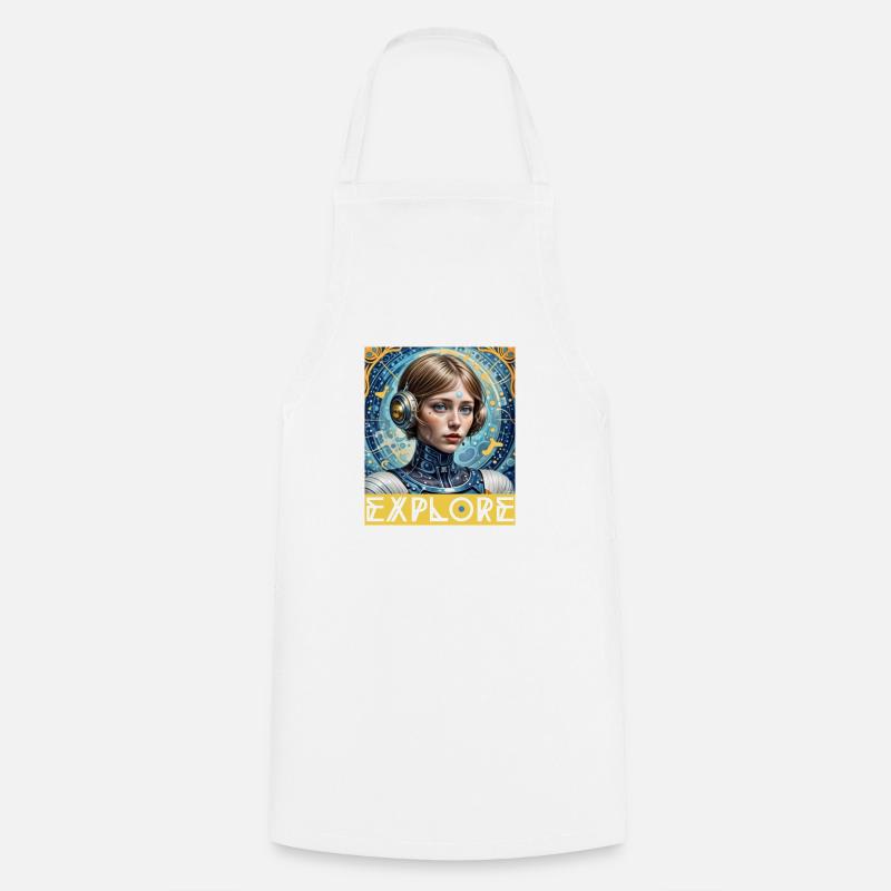 Osez explorer - Tablier de cuisine - blanc