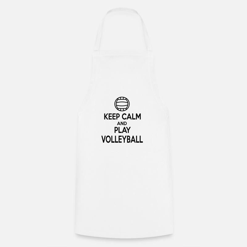 volleyball - Kochschürze - Weiß