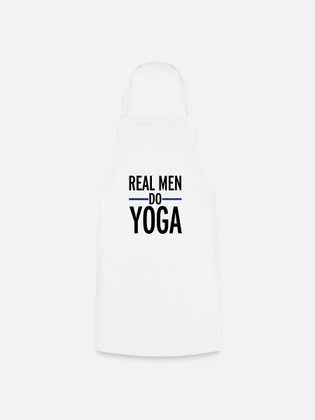 Yoga - Tablier de cuisine - blanc