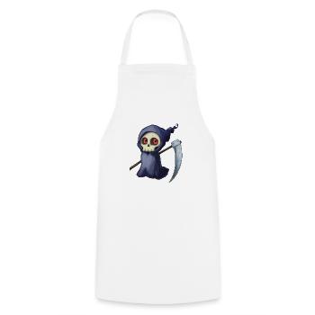 Petite mort - Tablier de cuisine - blanc - Devant - AI Model Male 185 dark (185cm)