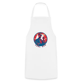 Cool Dad - Cooking Apron - white - Front - AI Model Male 185 dark (185cm)