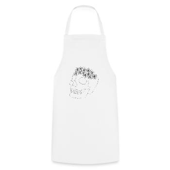 Calavera con Rosario - Cooking Apron - white - Front - AI Model Male 185 dark (185cm)