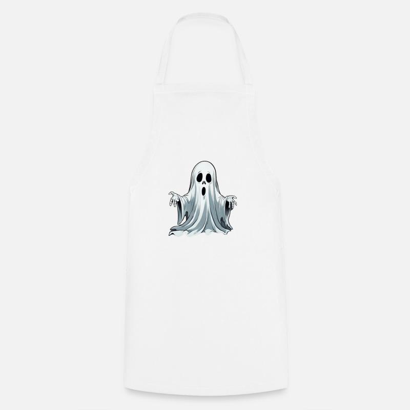 fantôme d'halloween - Tablier de cuisine - blanc