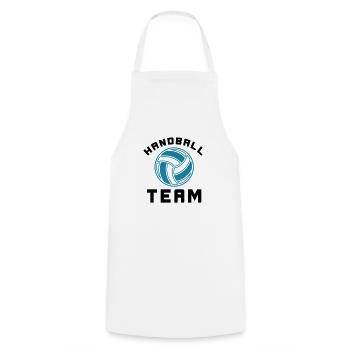 Équipe de handball - Tablier de cuisine - blanc - Devant - AI Model Male 185 dark (185cm)