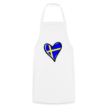 Suède Cœur - Tablier de cuisine - blanc - Devant - AI Model Male 185 dark (185cm)