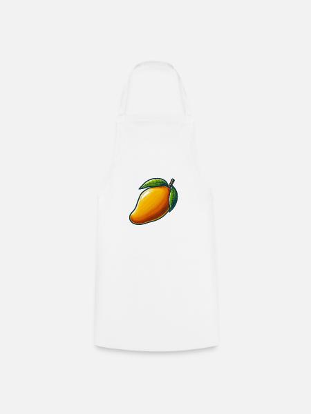 Mango, exotische Früchte - Kochschürze - Weiß