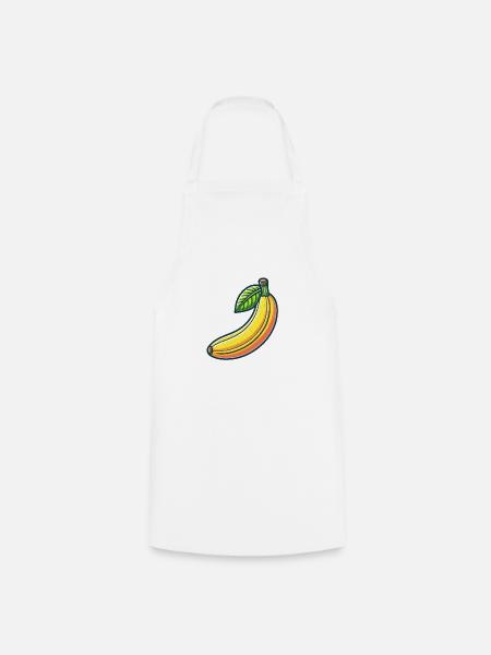 Frische Banane - Kochschürze - Weiß