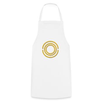 OOS - Protection Force, Antares Symbol System - Cooking Apron - white - Front - AI Model Male 185 dark (185cm)