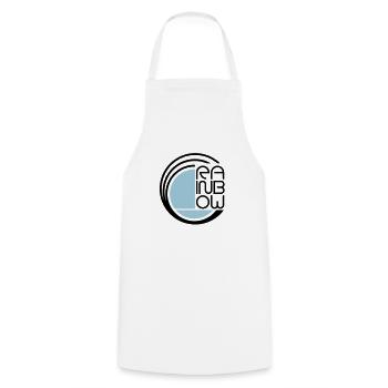 Rainbow Logo symbol - Kochschürze - Weiß - Vorne - AI Model Male 185 dark (185cm)