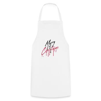 drop graffiti design cool have a merry christma - Cooking Apron - white - Front - AI Model Male 185 dark (185cm)