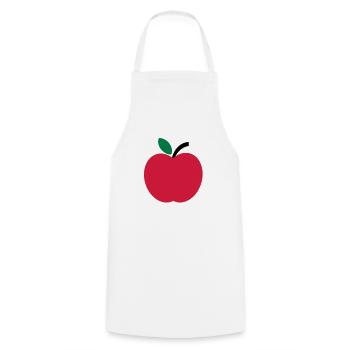 apple - Cooking Apron - white - Front - AI Model Male 185 dark (185cm)