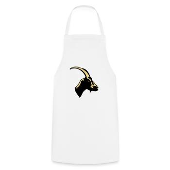 chevre animal domestique goat 1 - Tablier de cuisine - blanc - Devant - AI Model Male 185 dark (185cm)