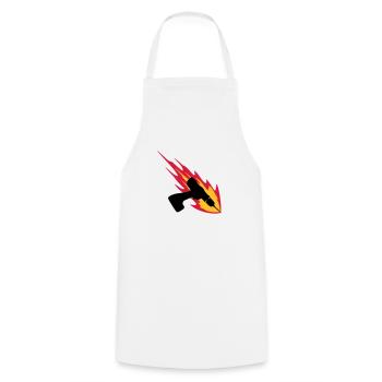 Cordless Drill On Fire - Cooking Apron - white - Front - AI Model Male 185 dark (185cm)