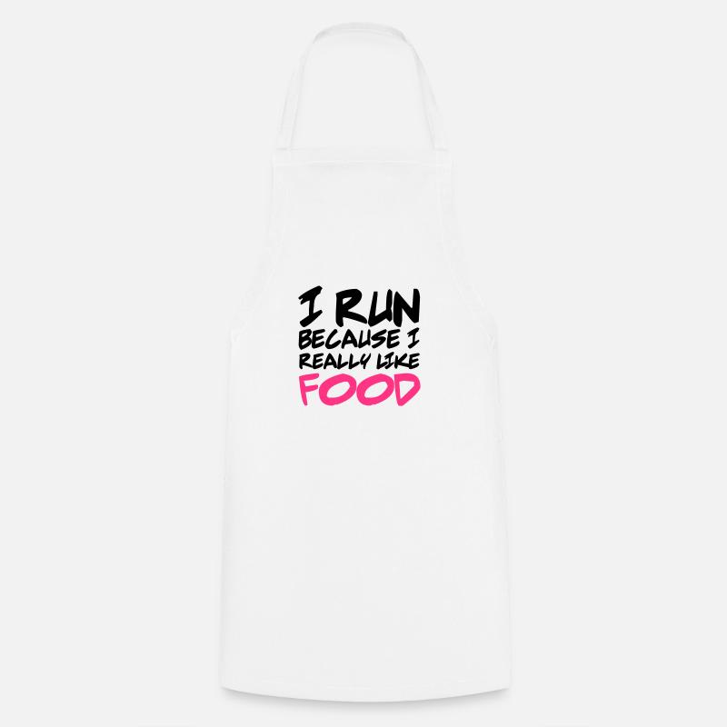 Run - Cooking Apron - white