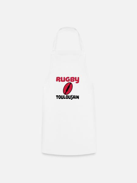 Rugby toulousain - Tablier de cuisine - blanc