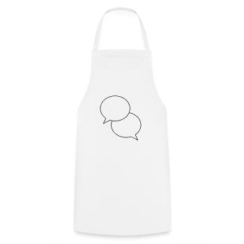 bubbles design - Cooking Apron - white - Front - AI Model Male 185 dark (185cm)