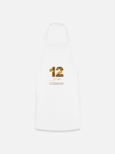 12. Geburtstag - Kochschürze - Weiß