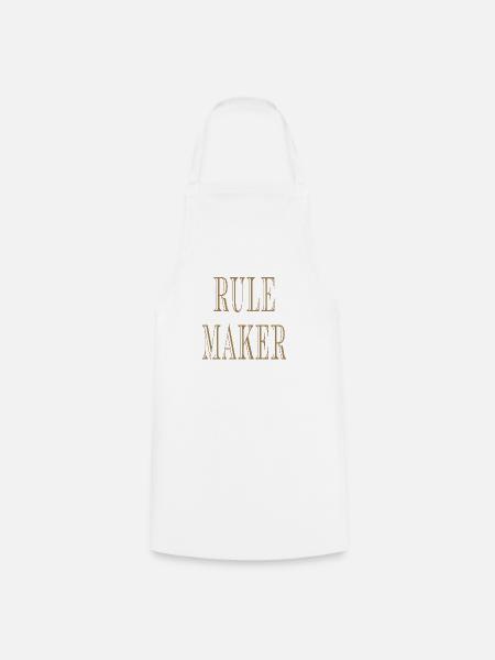 Rule Maker Rule Breaker - Kochschürze - Weiß