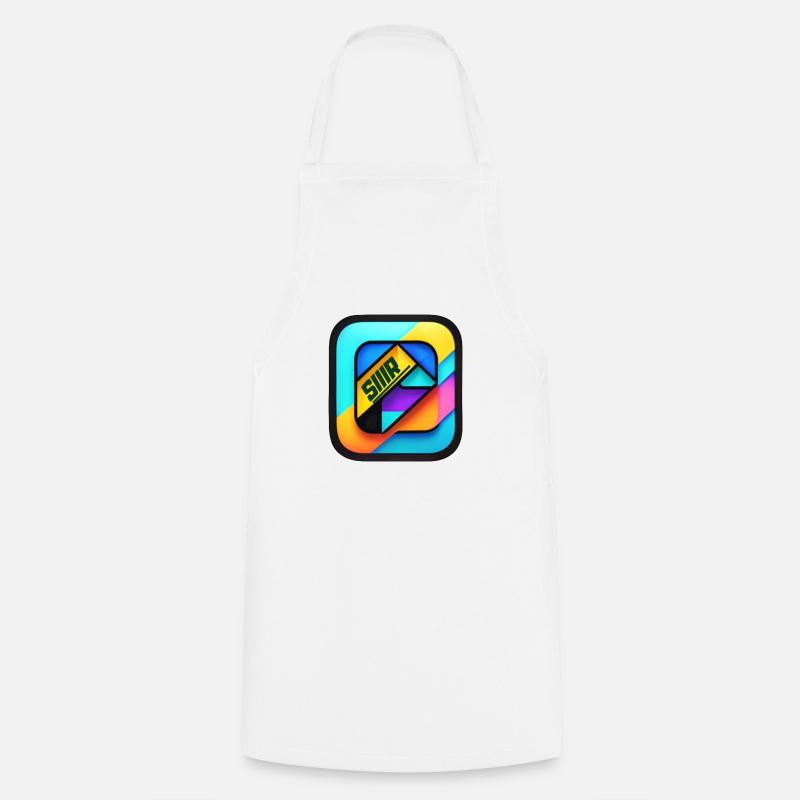Multicolore cube color - Tablier de cuisine - blanc