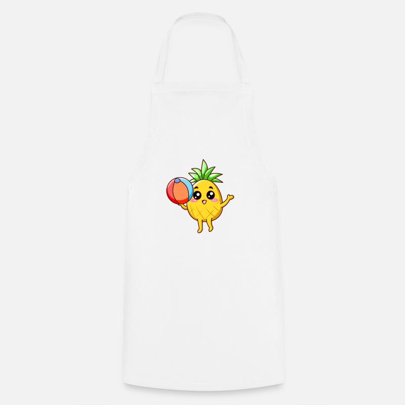 Summer Pineapple - Cooking Apron - white