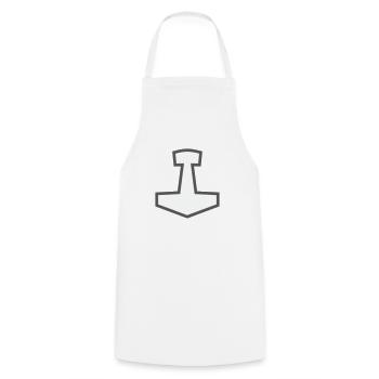 Mjölnir - Tablier de cuisine - blanc - Devant - AI Model Male 185 dark (185cm)